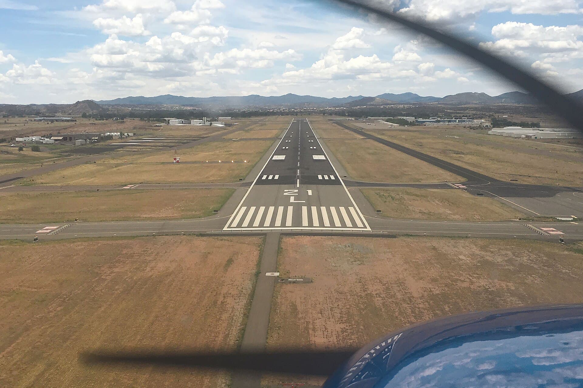 Pista 21L del aeropuerto regional de Prescott
